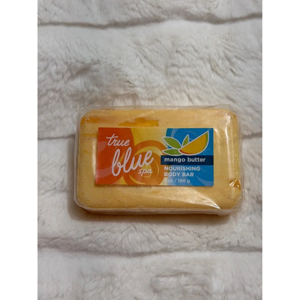 Bath & Body Works True Blue Spa Mango Butter Body Bar 7oz Rare Collectible New